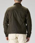 Flint and Tinder Flannel-Lined Waxed Trucker Jacket