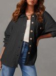 Dokotoo Women's Cable Knit Shacket - Stylish Oversized Top