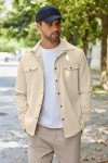 Men’s Lightweight Canvas Button-Down Trucker Jacket
