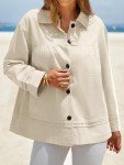 Cicy Bell Women's Lightweight Oversized Babydoll Jacket