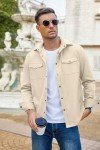Men’s Lightweight Canvas Button-Down Trucker Jacket