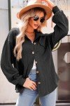 Dokotoo Women's Cable Knit Shacket - Stylish Oversized Top