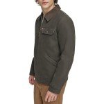Levi's Olive Cotton Field Jacket for Men