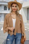 Light Brown Summer Chiffon Kimono Bolero for Women