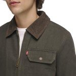 Levi's Olive Cotton Field Jacket for Men