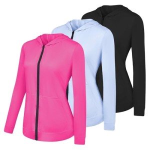 Women's 3 Pack Dry Fit Full Zip Hoodies