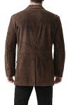 Men’s Suede Leather Blazer Sport Coat Jacket