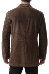 Men’s Suede Leather Blazer Sport Coat Jacket