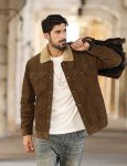 Men's Corduroy Sherpa Winter Jacket