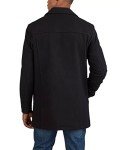 Cole Haan Men's Wool Plush Car Coat, Black