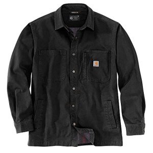 Carhartt Men's Fleece-Lined Snap-Front Shirt Jac