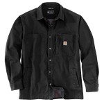 Carhartt Men's Fleece-Lined Snap-Front Shirt Jac