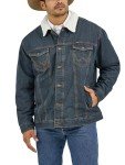 Wrangler Men's Lined Denim Cowboy Jacket, Rustic