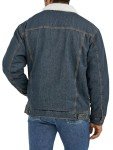 Wrangler Men's Lined Denim Cowboy Jacket, Rustic