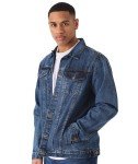Men's Lightweight Vintage Distressed Denim Jacket