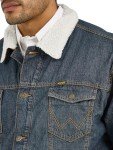 Wrangler Men's Lined Denim Cowboy Jacket, Rustic