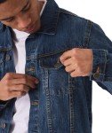 Men's Lightweight Vintage Distressed Denim Jacket