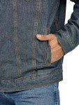 Wrangler Men's Lined Denim Cowboy Jacket, Rustic