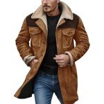 Vintage Suede Leather Western Jackets for Men