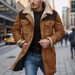 Vintage Suede Leather Western Jackets for Men