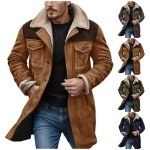 Vintage Suede Leather Western Jackets for Men