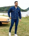 Men's Unlined Blue Trucker Denim Jacket