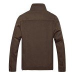 Men's Distressed Brown Denim Jean Jacket