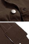 Men's Distressed Brown Denim Jean Jacket