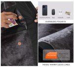 Men's Waterproof Winter Coat with Fleece Liner