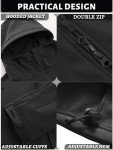 Men's Tactical Hooded Fleece Jacket - Black