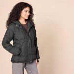 Amazon Essentials Women's Quilted Hooded Puffer Coat