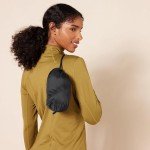 Lightweight Water-Resistant Packable Puffer Jacket - Black