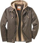 Men's Dakota Waxed Cotton Hooded Winter Jacket