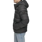 Tommy Hilfiger Men's Black Hooded Puffer Jacket