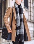 Men's Wool Blend Pea Coat - Khaki