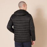 Men's Packable Water-Resistant Hooded Puffer Jacket