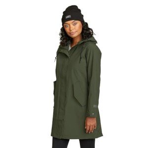 Eddie Bauer Women's Dark Loden Trench Coat