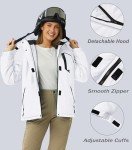 Women's Insulated Hooded Snow Jacket for Skiing