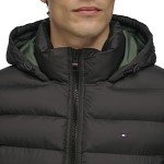 Tommy Hilfiger Men's Black Hooded Puffer Jacket