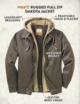 Men's Dakota Waxed Cotton Hooded Winter Jacket