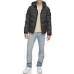 Tommy Hilfiger Men's Black Hooded Puffer Jacket