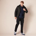 Men's Packable Water-Resistant Hooded Puffer Jacket