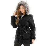 Women's Waterproof Down Hooded Winter Parka Jacket