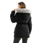 Women's Waterproof Down Hooded Winter Parka Jacket