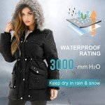 Women's Waterproof Down Hooded Winter Parka Jacket