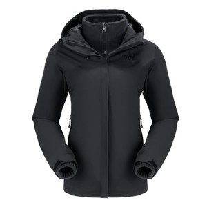 Women's 3-in-1 Waterproof Ski Jacket with Fleece
