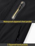 Men's Waterproof Winter Ski Jacket - Black