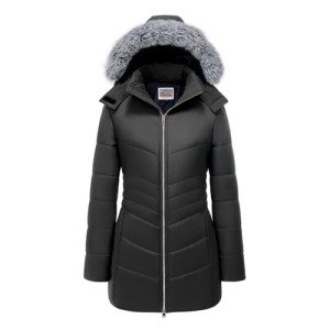 WULFUL Women's Warm Long Puffer Jacket with Hood