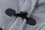 Womens Hooded Fleece Thicken Coat - Light Gray