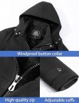 TACVASEN Men's Hooded Winter Fleece Jacket - Black